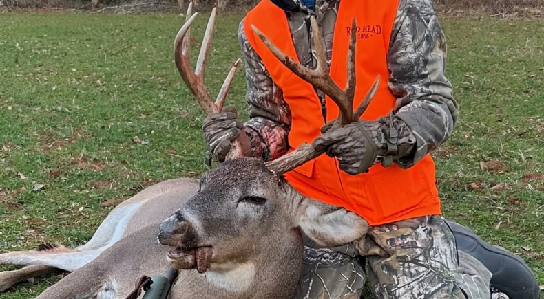 Webb Pass harvested this buck while hunting with his grandfather and entered it into last year’s ALBBAA Big Buck Photo Contest. (Photo courtesy of the Alabama Black Belt Adventures Association)